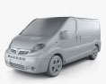 Vauxhall Vivaro Passenger Van 2014 3d model clay render