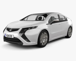 3D model of Vauxhall Ampera 2015
