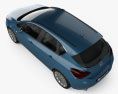 Vauxhall Astra 5-Türer Fließheck 2012 3D-Modell Draufsicht