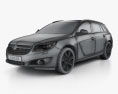 Vauxhall Insignia Sports Tourer 2015 3d model wire render