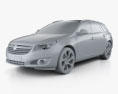 Vauxhall Insignia Sports Tourer 2015 Modelo 3D clay render