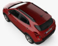 Vauxhall Mokka 2015 3D-Modell Draufsicht