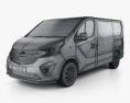 Vauxhall Vivaro Panel Van L1H1 2017 3D 모델  wire render