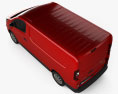 Vauxhall Vivaro Kastenwagen L1H1 2014 3D-Modell Draufsicht
