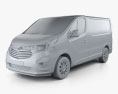 Vauxhall Vivaro Kastenwagen L1H1 2014 3D-Modell clay render