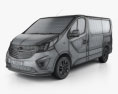 Vauxhall Vivaro Пасажирський фургон L1H1 2017 3D модель wire render