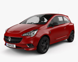 Vauxhall Corsa (E) 3-door 2017 3D model