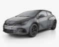 Vauxhall Astra VXR 2015 3d model wire render