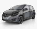 Vauxhall Viva 2018 3D-Modell wire render