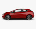 Vauxhall Astra GTC 2015 3d model side view