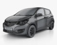 Vauxhall Viva SL HQインテリアと 2015 3Dモデル wire render