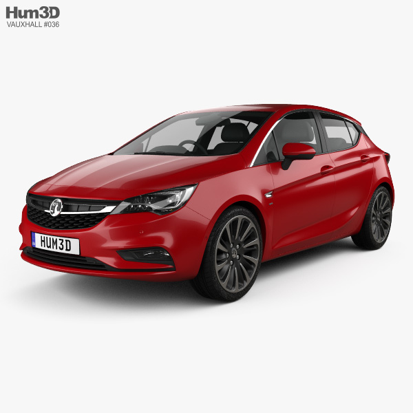 Vauxhall Astra Turbo 掀背车 2016 3D模型