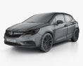 Vauxhall Astra Turbo hatchback 2019 3d model wire render