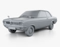 Vauxhall Viva 1970 3D-Modell clay render