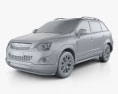 Vauxhall Antara 2016 3d model clay render