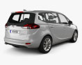 Vauxhall Zafira (C) Tourer 2019 3d model back view