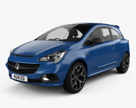 Vauxhall Corsa (E) VXR 3-door hatchback 2018 3D model