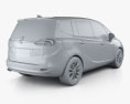 Vauxhall Zafira (C) Tourer con interni 2016 Modello 3D