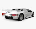 Vector W8 1992 3d model back view