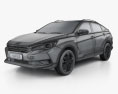 Venucia T90 2019 3Dモデル wire render