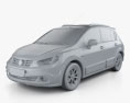 Venucia R50X 2017 3d model clay render