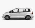 Volkswagen Sharan (Typ 7N) 2013 3Dモデル side view