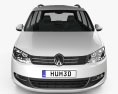 Volkswagen Sharan (Typ 7N) 2013 3Dモデル front view