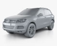 Volkswagen Touareg hybride 2013 Modèle 3d clay render