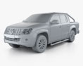 Volkswagen Amarok Crew Cab 2012 Modello 3D clay render