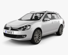 Volkswagen Golf Variant 2010 3D model