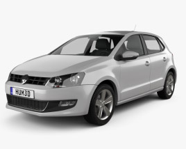 Volkswagen Polo 5-door 2012 3D model