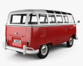 Volkswagen Transporter T1 1950 3D 모델  back view