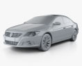 Volkswagen Passat CC 2012 3d model clay render