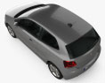 Volkswagen Polo трьохдверний 2013 3D модель top view