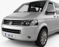 Volkswagen Transporter T5 Caravelle Multivan 2014 3D模型