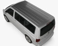 Volkswagen Transporter T5 Caravelle Multivan 2014 Modello 3D vista dall'alto