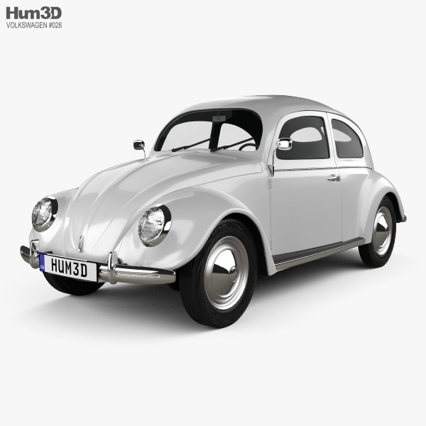 Volkswagen Beetle 1949 3Dモデル