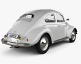 Volkswagen Beetle 1949 3d model back view