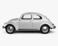 Volkswagen Beetle 1949 3d model side view
