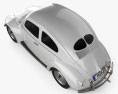 Volkswagen Beetle 1949 3d model top view