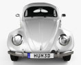 Volkswagen Beetle 1949 3d model front view