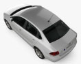 Volkswagen Polo 轿车 2012 3D模型 顶视图