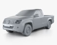 Volkswagen Amarok Single Cab 2013 3d model clay render