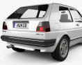 Volkswagen Golf Mk2 3 porte 1983 Modello 3D