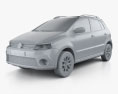 Volkswagen CrossFox 2014 3d model clay render