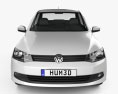 Volkswagen Voyage 2014 3D-Modell Vorderansicht