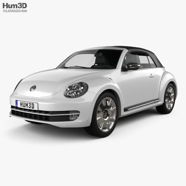 Volkswagen Beetle descapotable 2013 Modelo 3D