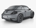 Volkswagen Beetle convertible 2014 3d model