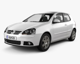 Volkswagen Golf Mk5 3-door 2009 3D model
