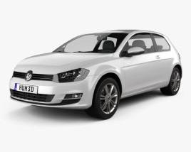 Volkswagen Golf Mk7 3-door 2016 3D model